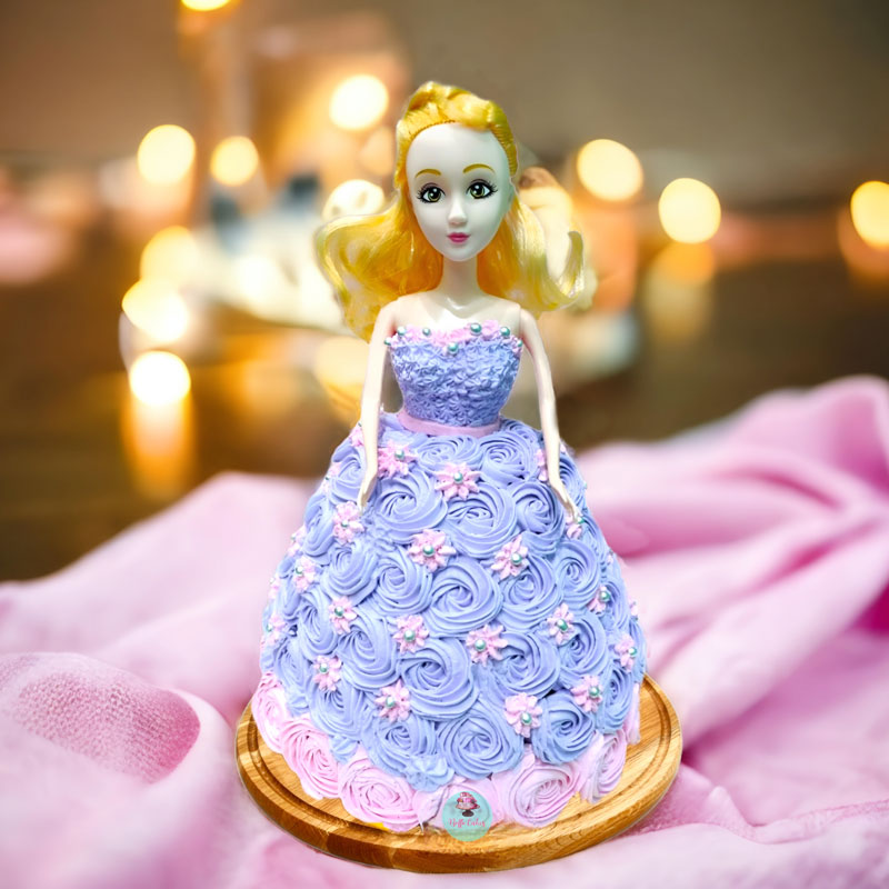 Purple-Doll-Cake